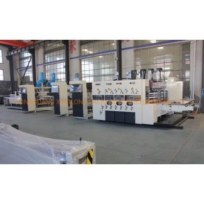 High Speed Printing Gluing Bundling Linkage Line Carton Box Making Machinery